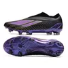 X Speedportal Crazyfast FG Homens Sapatos de Futebol Laceless Designer Cleats Clear Aqua Nightstrike Além dos Dados do Jogo Rápido Pearlizado Solar Verde Baixo Botas de Futebol Tamanho 39-45