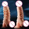 Sex toy massager Silicone Penis Enlargement Sleeve Cock Ring Lock Sperm Products Delay Ejaculation Toys For Men Erotic Goods