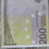 Prop Money Copy Family Banknote 200 US For Play Euro eller Stimulation Game Paper Most Toy Kids Collection 02 100st/Pack BPIIH