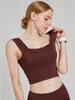 Canotte da donna Reggiseni sportivi antiurto Esercizio Fitness Yoga Top Senza fili Imbottito Palestra Spalline larghe Crop Top Abbigliamento giovanile Reggiseno da allenamento per