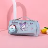 Sac à stylos de décompression de dessin animé, sac de rangement Kuromi, sac de décompression multifonctionnel de grande capacité pour étudiant mignon, vente en gros