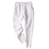 Pantalon féminin Capris Womens Cotton Linge cordon de coton solide Harem Ladies Summer Casual Holiday Street Daily Colters S-5xl Five Color