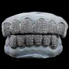Hiphopanpassade tänder Moissanite Silver Grillz 10 Topp 10 botten Iced Out VVS Diamond Moissanite Grillz