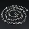 Chains Real 925 Sterling Silver Necklace Women Men 6mm Rolo Link Circle Chain 24inchL Gift