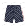 Xinxinbuy Männer Frauen Designer Shorts Hose Doppelbuchstabe Jacquard Stoff Baumwolle Frühling Sommer Khaki Rot Blau Schwarz M-2XL