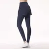 Luu feminino leggings roupas femininas de duas peças de cintura alta de cintura abdominal Exercício de fitness yoga emagrece calças cortadas correndo correndo