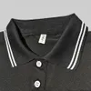Mens Polos Summer Tops Fabulous Business Formal Wearresistant T -shirt revers Office Shirt 230404