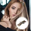 Wall Clocks Punk Dragonfly Barrette Hair Clip Headdress Women Metal Clips Decor Pearl Pin Decorate