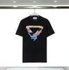 Mens Women Designer Tshirt Fashion Letters Triangle Tryckt T-shirts för män Kvinnor Täcken Summer Hip Hop Clothing Plus Size S-2XL XXXL