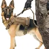 Dog Collars Tactical Service Best Training Hunting Nylon Water-Resistant Handle Harness調整可能なドレスサプライHU J4N8