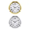 Horloges murales Mini Clock Insert Fit Up Durable Miniature White Face