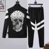 2023 PLUKIN BARE MENS KURTA BURIE DROUSERS Crystal Skull Tracksuit Mężczyznę Bakoyna swobodne dresy jogger Jogger Pants Sets Sporting Suit 741819