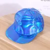 Unisex Laser Leather Rainbow Reflective Baseball Caps Trend Gradient Color Colorful Hip Hop Rave Hat Sun Hat Casual Cap