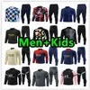 22 23 24 Tracksuit Soccer Jersey Paris Mbappe Shirt Football Jerseys Training kostym Jacket 22 2023 2024 Chandal Futbol Survetement Foot Maillot de Mens and Kids