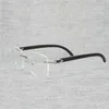 Designer de luxe pour femmes en bois naturel carré clair lunettes cadre hommes corne de buffle surdimensionné lunettes optiques sans monture pour femmes lunettes de lecture OculosKajia