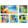 Best Backyard Water Slide Inflatable Jumping Toys Water Bounce House for Kids Water Park Outdoor Bee Theme Ball Pit for Wet and Dry Small Playground Jump Birthday Gift