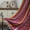 Gardin Böhmen Gardiner med Tassel Bomullslinne för vardagsrumsfönster Kort vintage bondgård Deco Drapes Kitchen Valance