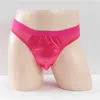 Cuecas sexy homens briefs cetim oli brilhante tanga ultra-fina malha perspectiva calcinha cintura baixa respirável biquíni sissy lingerie