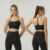 Tanques de Luu Tanques de designer camis Tampa esportiva de Yoga Sports para mulheres com almofada de peito Sexy Belt Belt Bellow Back Yoga Top Top em forma de Sling Vestido de ioga de Yoga Jogadores Running Running