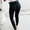 Damesbroek PU lederen legging Sexy stretch bodycon broek Hoge taille Skinny voet Ritszak Potlood Winter