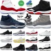 11 أحذية كرة السلة للرجال والنساء 11s Cherry Cool Grey Cement Concord Bred UNC Gamma Blue Yellow Snakeskin Space Jam 72-10 الذكرى السنوية الخامسة والعشرون للرجال أحذية رياضية رياضية