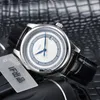 Klasyczna Calatrava 5296 5296G-001 White Dial Japan Miyota 8215 Automatyczna męska zegarek Silver Case Pasek Wysokiej jakości sport 339o