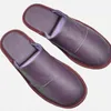 Slippers Male Winter Slip On Soft Comfort Bedroom Indoor Flat Man Shoes Fashion Luxury Leather Handmade Men House Couple