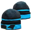 Homens de malha com punhos Pom CAROLINA Gorros CAR Bobble Chapéus Esporte Chapéu de Malha Listrado Sideline Lã Quente Gorros de Beisebol Cap Para Mulheres A15