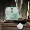 Baking Moulds Useful Ice Ball Tray Long Lasting Mold BPA Free 4 Holes Rugby Shape Cube Maker DIY