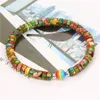 Strand Natural Stone Sea Sediment Blue Handmade Bracelet Colorful Imperial Abacus Beaded Jewelry For Women Men Wholesale