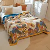 Cobertores musselina arremesso de manta de algodão manta macia quente para crianças no/cama/sofá/avião/viagem de cama decoração de camas de cama