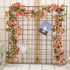 Decorative Flowers Rose Artificial Flower Christmas Garland DIY Wedding Arch Garden Decoration Home Living Room Wall Hanging Autumn Fake