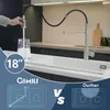 Kitchen Faucets Modern Sink Faucet With Pull Down Sprayer Commercial Home Single Handle Lever Spring