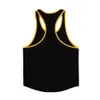 Mens Tank Tops 체육관 소매 셔츠 셔츠 남자 보디 빌딩 피트니스 운동 운동면 프린트 스트링거 언더 셔트 남성 캐주얼 여름 조끼 230404