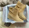 Genuine Leather Isabel Crisi Suede Ankle Boots Marant Fashion Paris Popular Shoes