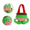 Decoração de Natal decoração palhaço sacos de doces parrtern para crianças presentes manualmente 4pcs / lote