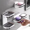 Soap Dishes Drainable Dish For Bathroom Portable Holder Wall Storage Rack Organizer Accessories Double Layer
