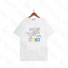 Maglietta Casablanc da uomo Designer magliette magliette per tees tops man s casual torace camicia abbigliamento lussuoso abbigliamento per strada abbigliamento per maniche abiti da manica dimensioni 425