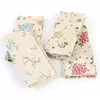 Table Napkin 4PCS 40x40CM Floral Printed Cloth Napkins Japanese Style Dinner Dish Towel Wedding Restaurant Bar Mat Serviette De