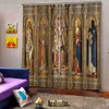 Europe roman angel curtains Bedroom 3D Window Curtain Luxury living room decorate Cortina