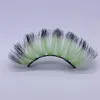 Faux Cils 100 paires 25mm Cils Colorés 3D 5D Faux Mink Gradient Coloré Fluffy Lashes Extension Maquillage Cruelty Free Cosplay