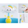 Bath Toys Baby Bath Toys Cloud Bathtub Showers Bathing Spouts Suckers Folding Faucet Children Bath Toys Cute Spray Shower Kids Gift 230404