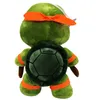 Partihandel 25 cm anime sköldpaddor plysch leksaker barns spel lekkamrater semestergåvor filmfigurer sovrum dekoration