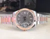 41mm Everose Watches Men Rose Gold Watch Men's BP Automatic 2813 Smooth Bezel Wimbledon Mechanical BPF Champagne Pit Mönster 269o