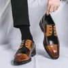Модельные туфли, мужские классические деловые повседневные туфли для вождения, вечерние мужские офисные туфли на плоской подошве, мужские модные оксфорды для свадебной вечеринки, формальные