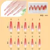 False Nails French Fake Press On Women Fashionable Gradient Electroplating Demountable Nail Sticker Manicure Tip 20PC