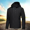 Kurtki zewnętrzne Ly Men Sport Zip Coat Casual Tops Softshell Waterproof Waterproof for BF88