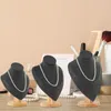 Jewelry Pouches Display Mannequin Bust Organizer Chain Stand For Choker Shelves Show Model Dresser Salon