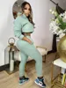 Damen Zweiteilige Hosen Herbst Winter Kleidung Langarm Tops Casual Sportanzüge Sweatsuit Sets Freizeit Maßgeschneiderte Frauen