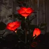 芝生のランプLEDソーラーシミュレーションローズフラワーライト防水ランプガーデンデコレーションランドスケープライトヴィラ